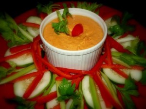 Roasted Red Pepper Hummus 