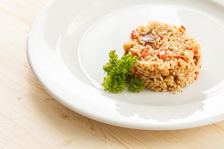 Brown Rice Salad with Crunchy Vegetables