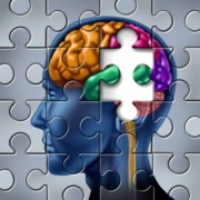 Brain with a missing puzzle piece