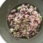 A Bowl of Quinoa Celery Cranberry Salad