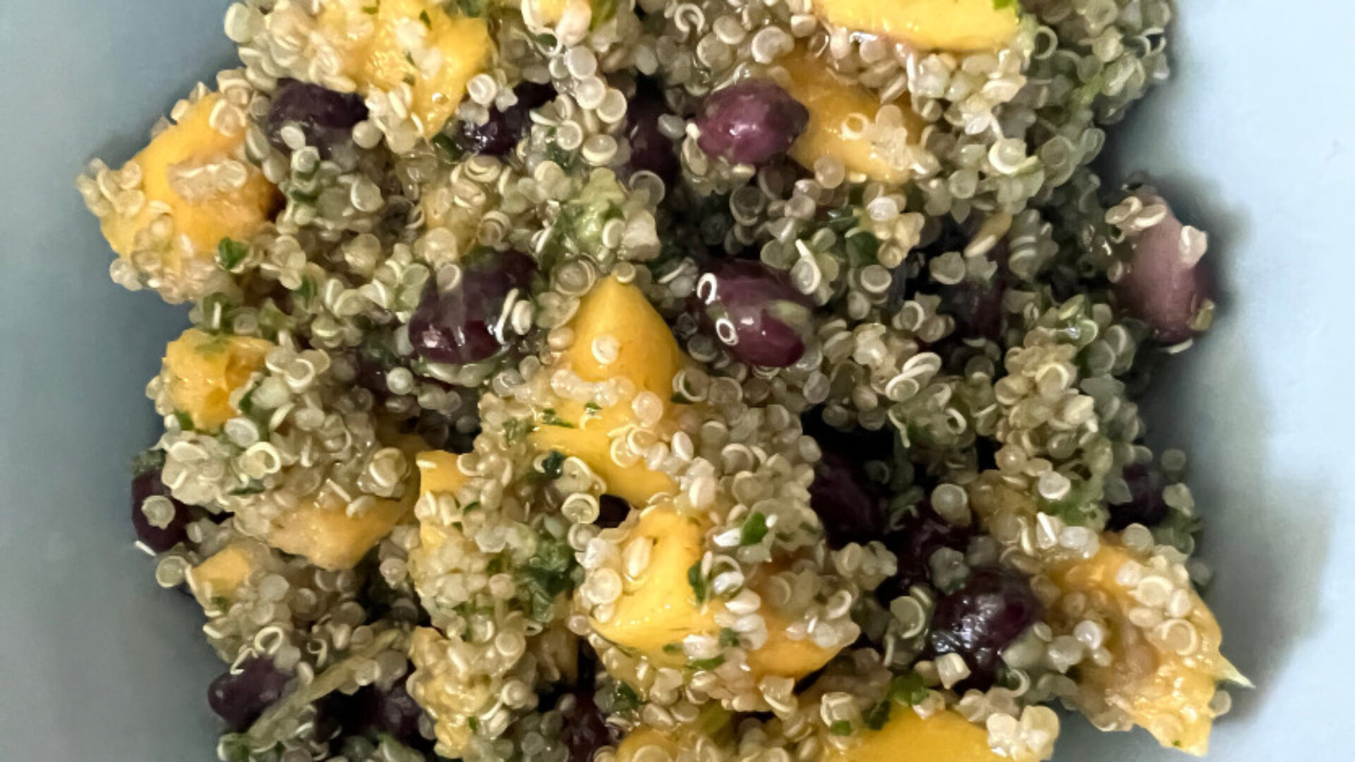 Black Bean Mango Quinoa Salad