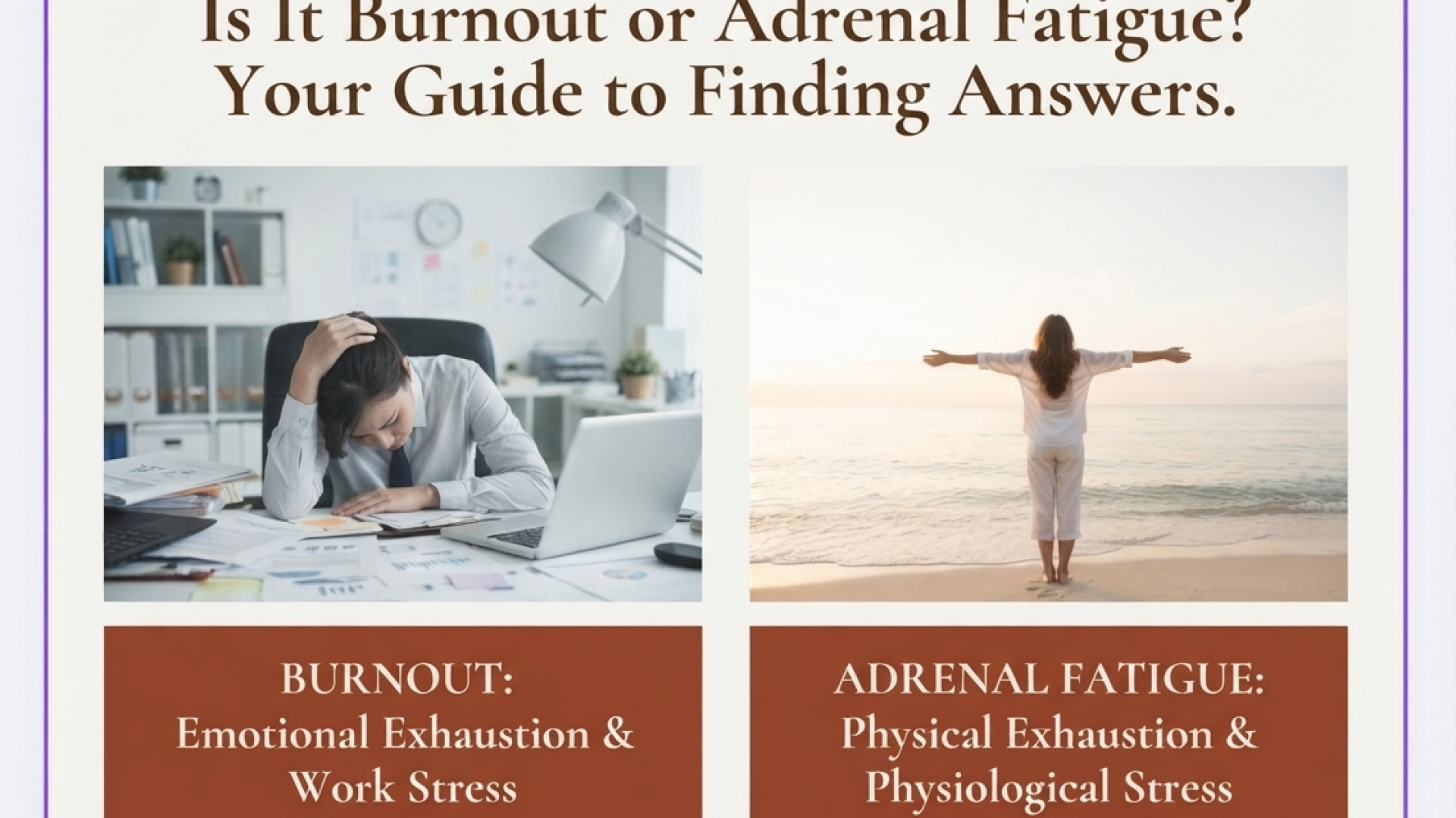 Adrenal Fatigue vs Burnout: Spot the Differences & Quiz