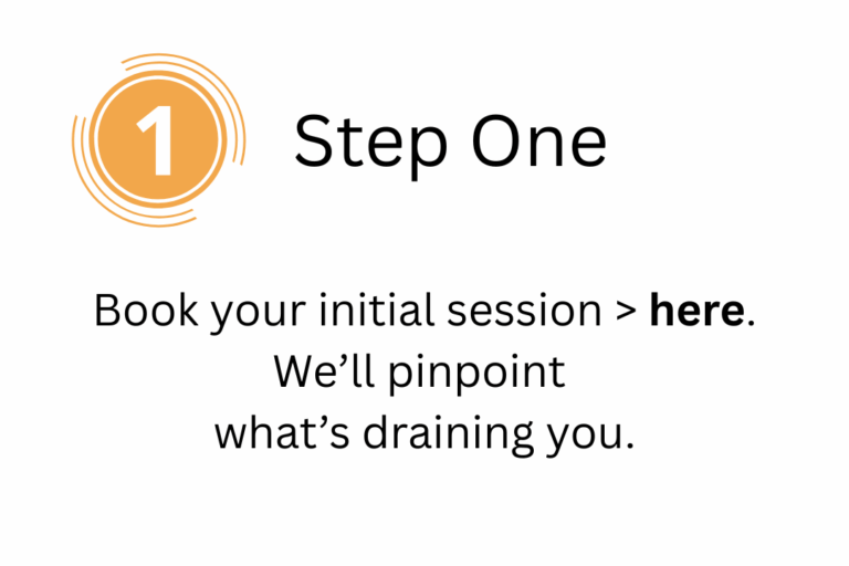 Step One - Book your initial session