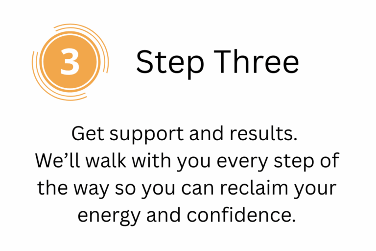 Step One - Get support and results
