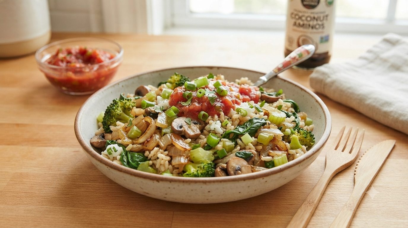 You are currently viewing High Protein Rice Recipe with Veggies and Egg Whites