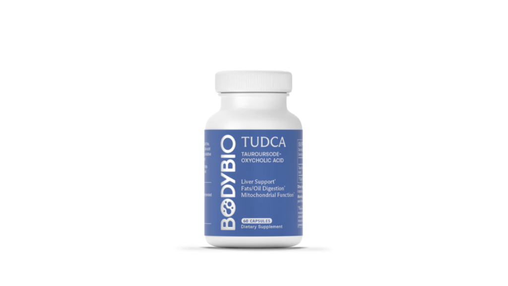 BodyBio TUDCA Tauroursodeoxycholic Acid Liver Support 60 capsules dietary supplement bottle